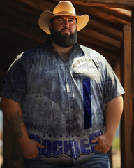 Men's Plus Size Short Sleeve Shirt