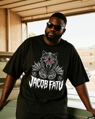Jacob Fatu Men's Plus Size T-Shirt & Shorts Suit
