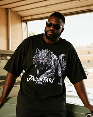 Jacob Fatu Men's Plus Size T-Shirt & Shorts Suit