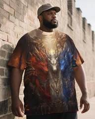 Dragons Men's Plus Size Short Sleeve T-Shirt