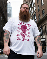 Long Live The Beard Men's Plus Size Short Sleeve T-Shirt
