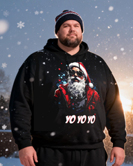 Rabbit Chritsmas Men's Big & Tall Hoodie