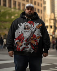 Sweat à capuche Rockin' Christmas pour homme, grande taille