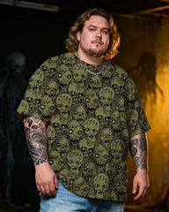 Skull Men's Plus Size Short Sleeve T-Shirt