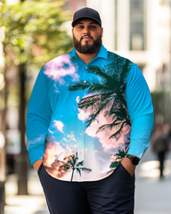 Men's Summer Plus Size Long Sleeve Shirt