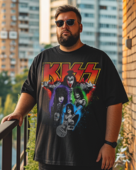 Kiss Men's Plus Size Short Sleeve T-Shirt