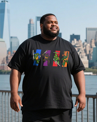 TMNT Men's Plus Size T-Shirt & Shorts Suit