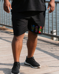 TMNT Men's Plus Size T-Shirt & Shorts Suit