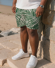 Tropical Art Men's Plus Size T-Shirt & Shorts Suit