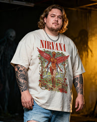 Nirvana Men's Plus Size Short Sleeve Cotton T-Shirt