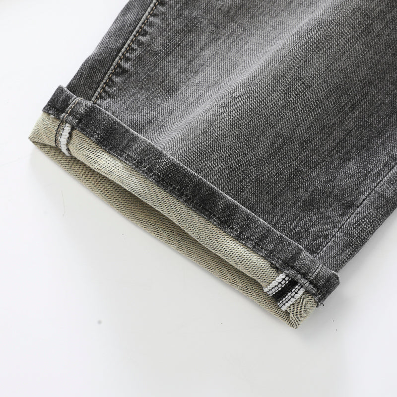 Plus Size Men's Minimalist Summer Knee Jeans