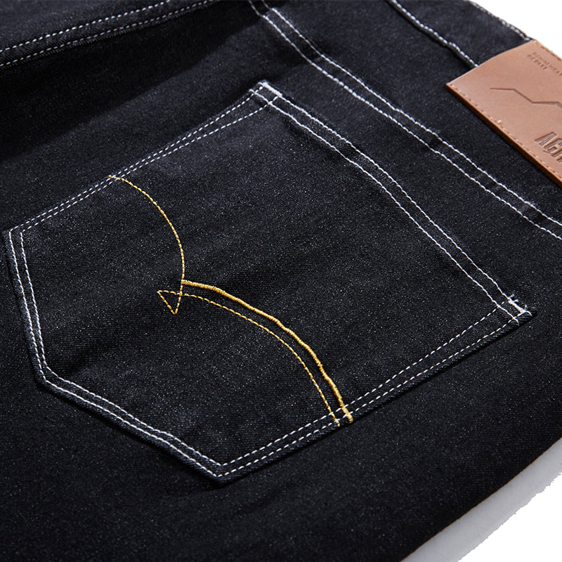 Plus Size Men's Minimalist Vintage Straight Leg Jeans,Light jeans