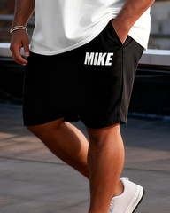 Men's Simple Vacation Big and Tall Size T-Shirt & Shorts