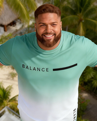 Men's Simple Vacation Big and Tall Size T-Shirt & Shorts