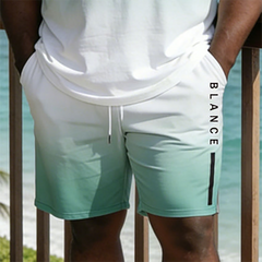 Men's Simple Vacation Big and Tall Size T-Shirt & Shorts