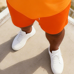 Men's Simple Vacation Big and Tall Size T-Shirt & Shorts