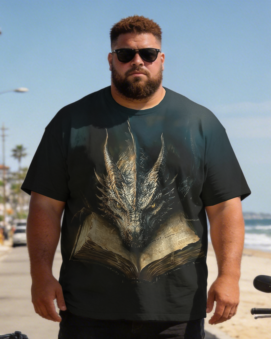 Men's Dragon Big & Tall Short Sleeve T-Shirt