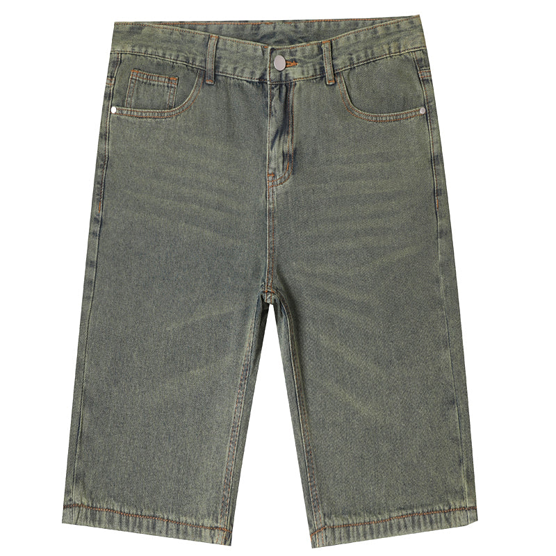 Plus Size Men's Minimalist Summer Knee Jeans