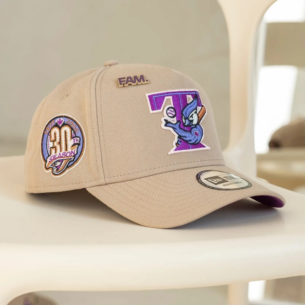 NEW ERA TORONTO BLUE JAYS SEASON 30 CAPSULE CAP PACK 59 HAT-SAND/GRAPE