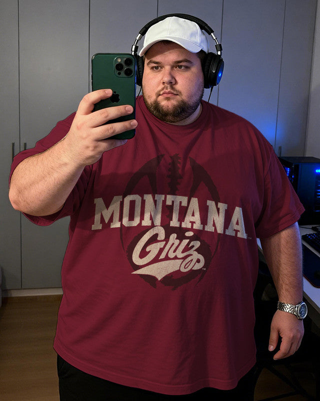 Montana Griz Men's Plus Size Short Sleeve T-Shirt