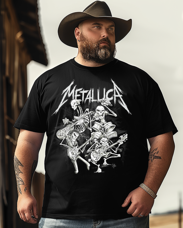 Heavy Metal Band Plus Size Cotton T-Shirt