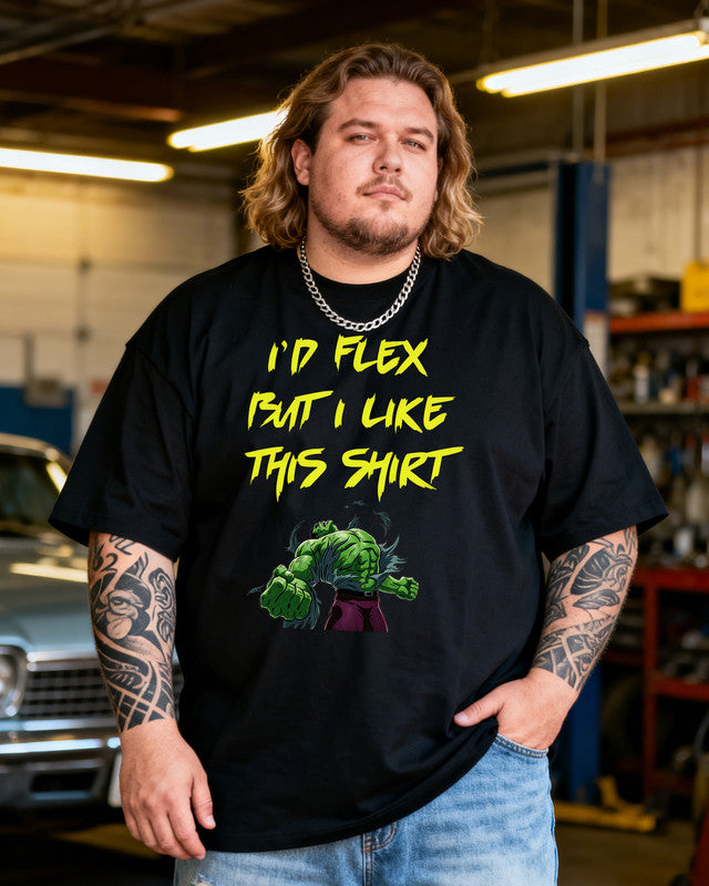 HULK Men's Music Big & Tall 100% Cotton T-Shirt