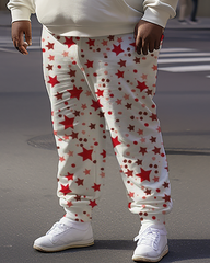 Sweat-shirts et pantalons Merry Grinchmas pour hommes - Étoiles rouges grande taille