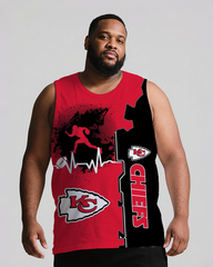 Sports Men's Big & Tall Sleeveless Shorts Two-piece
