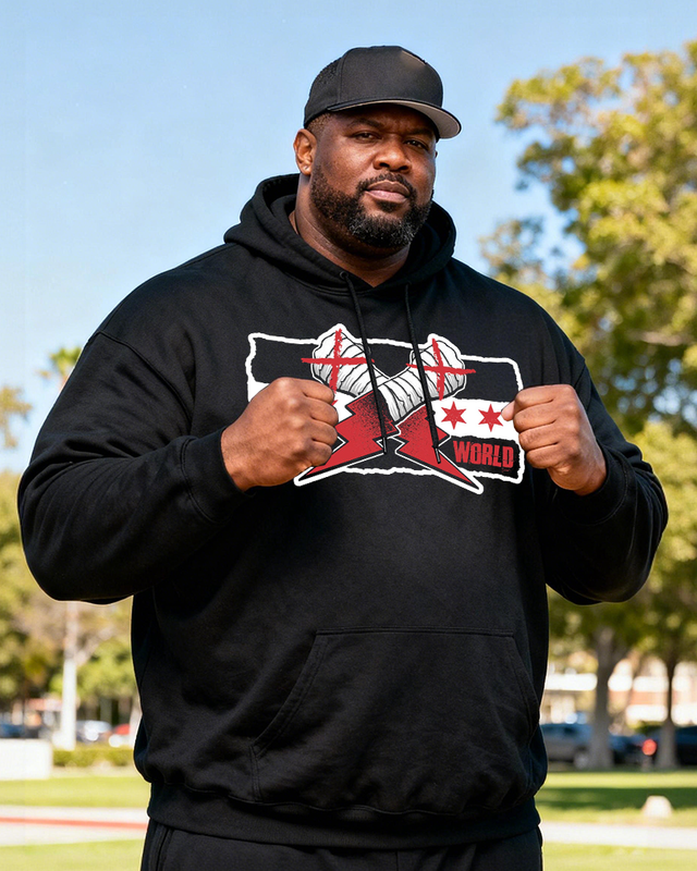 CM Punk Men's Cotton Big & Tall Hoodie