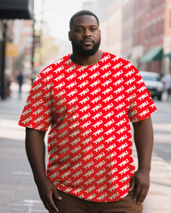 TRU Print Men's Plus Size Short Sleeve T-Shirt