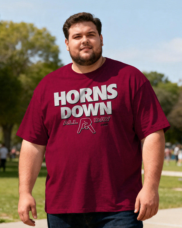 Men's  Texas A&M Horns Down Big & Tall Short Sleeve T-Shirt