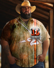 Men's  Plus Size Short Sleeve Shirt