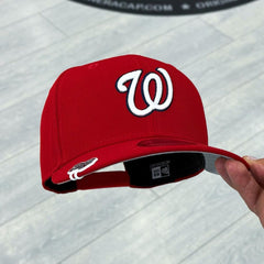NEW ERA WASHINGTON NATIONALS BASIC RED SNAPBACK EMBROIDERED CASUAL BASEBALL CAP