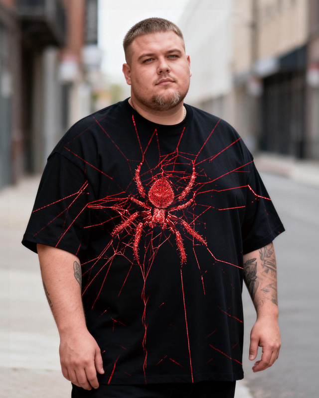 Spider Men's Plus Size Short Sleeve T-Shirt