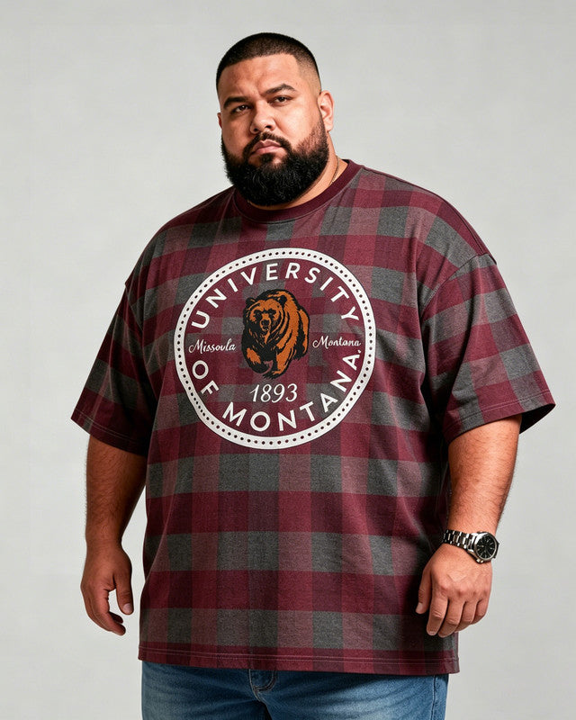 Montana Griz Men's Plus Size Short Sleeve T-Shirt