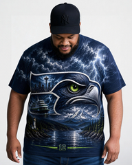 Seattle Seahawks Men's Plus Size Short Sleeve T-Shirt