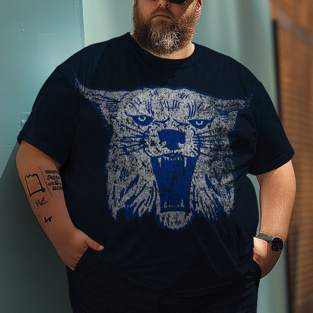 Ensemble de t-shirt grande taille pour hommes avec grand logo de l'Université du Kentucky, costume de style sportif pour hommes 