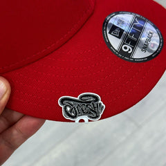 NEW ERA WASHINGTON NATIONALS BASIC RED SNAPBACK EMBROIDERED CASUAL BASEBALL CAP