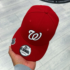 NEW ERA WASHINGTON NATIONALS BASIC RED SNAPBACK EMBROIDERED CASUAL BASEBALL CAP