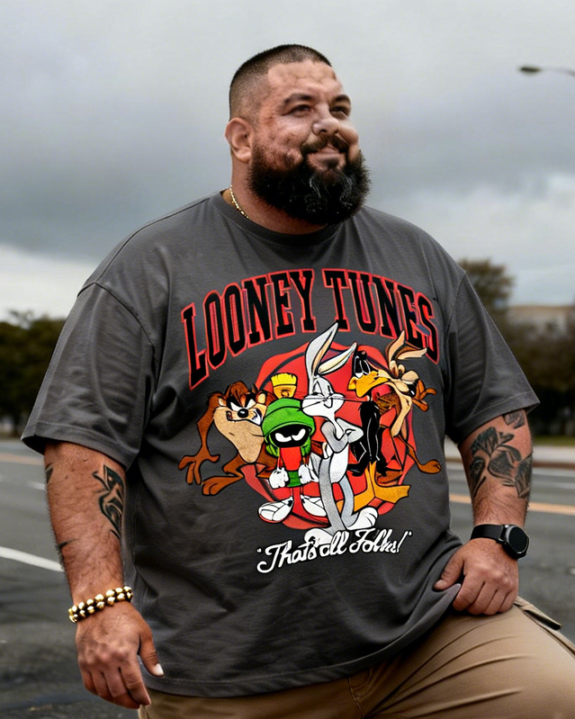 Looney Tunes Men's Plus Size Short Sleeve T-Shirt