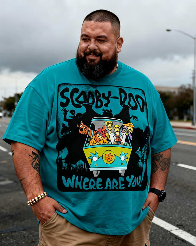 Scooby-Doo Men's Plus Size Short Sleeve T-Shirt