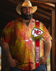 Chemise à manches courtes grande taille pour homme 