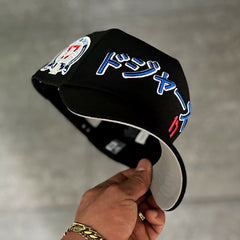 NEW ERA LOS ANGELES DODGERS OHTANI BLACK EMBROIDERED CASUAL BASEBALL CAP