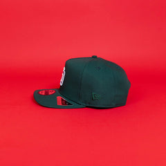 NEW ERA EXCLUSIVE A-FRAME FOREST GREEN SAN DIEGO PADRES SNAPBACK W/ 1999 WORLD SERIES SIDE PATCH