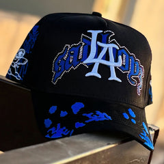 NEW ERA DANDY HATS X JUNIOR H ANGEL AZUL AJUSTABLE EMBROIDERED CASUAL BASEBALL CAP
