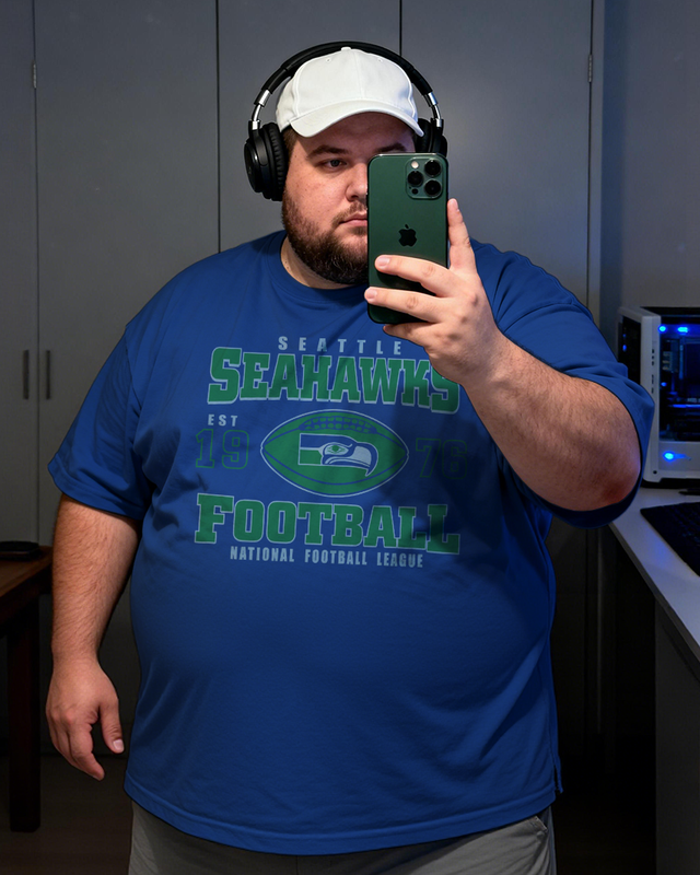 Seattle Seahawks Men's Plus Size Short Sleeve T-Shirt
