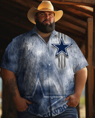 Chemise à manches courtes grande taille pour homme 