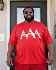 AAA - Lucha Libre Grunge Men's Plus Size T-Shirt & Shorts Suit