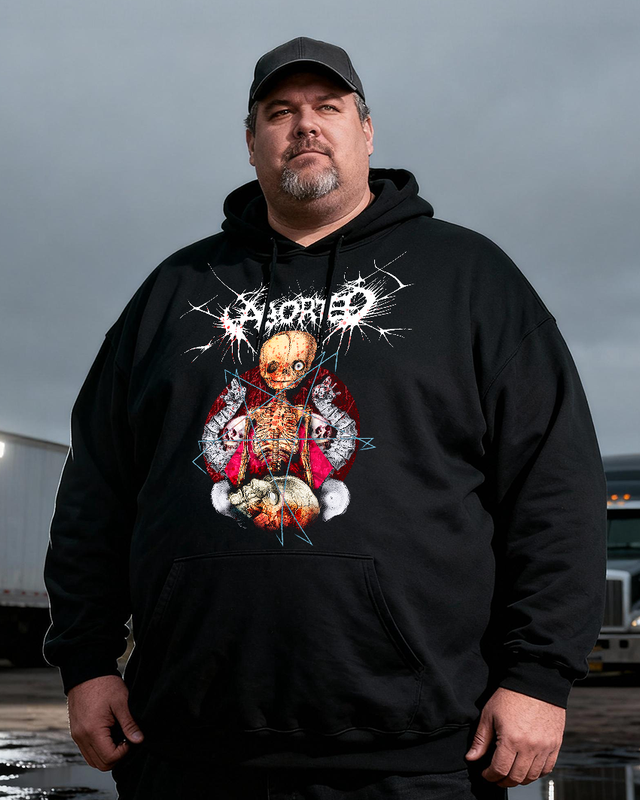 ABORTED Men's Cotton Big & Tall Hoodie