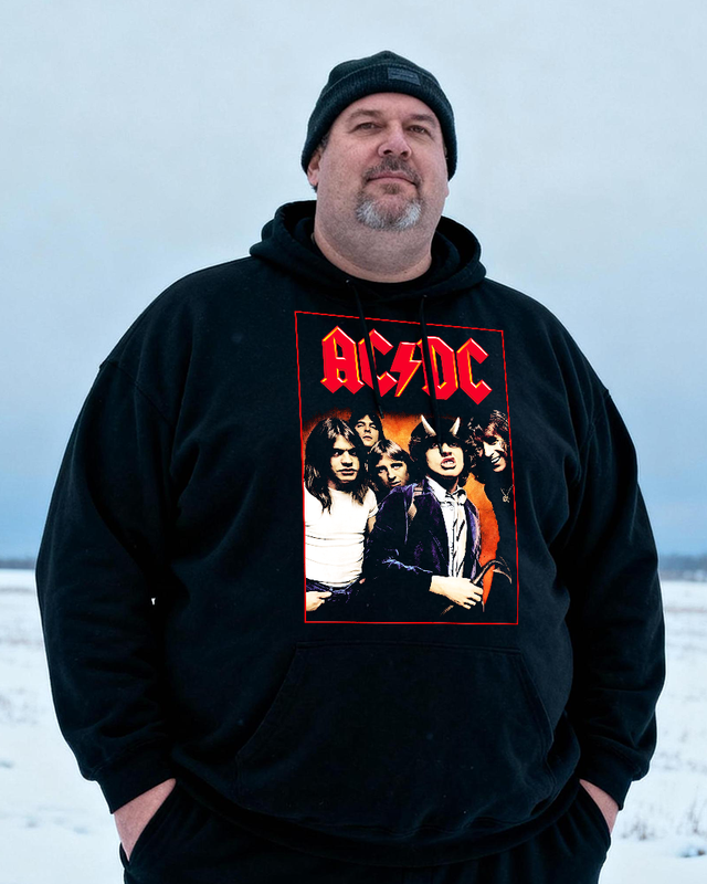 ACDC Men's Cotton Big & Tall Hoodie